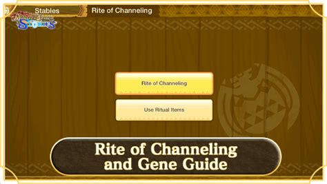 monster hunter stories rite of channeling|Monster Hunter Stories 2 gene guide .